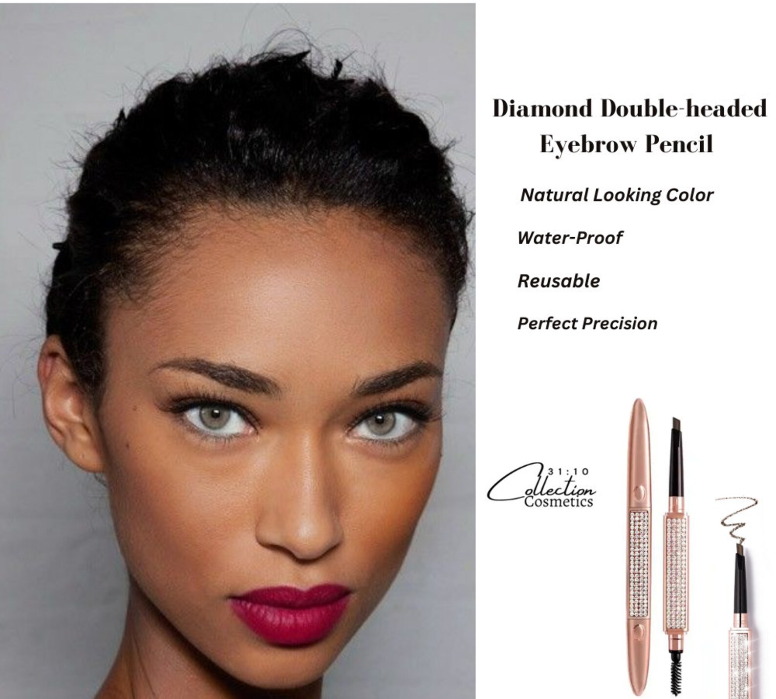 Eyebrow Pencil, Eyebrow Pencil With Brush, Natural Looking Brow Pencil