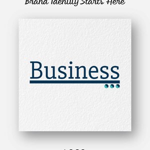 Kit di branding per piccole imprese / Logo + biglietto da visita digitale + carta intestata + blocco note + biglietto di ringraziamento / Branding unico nel suo genere