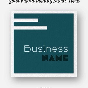 Kit di branding per piccole imprese / Logo + biglietto da visita digitale + carta intestata + blocco note + biglietto di ringraziamento / Branding unico nel suo genere