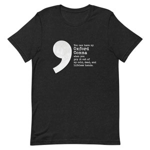 オックスフォードコンマユニセックスTシャツ