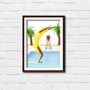 At the Pool Fine Art Print