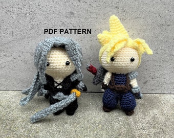 PATTERN BUNDLE  - Cloud Strife & Sephiroth (FFVII) - Amigurumi Crochet Pattern