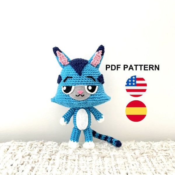 DIY PATTERN - Rat Cat - Amigurumi Crochet PDF (en/es)