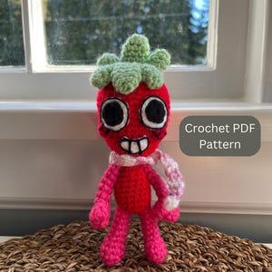DIY PATTERN - Strawberry Figure - Amigurumi Crochet PDF