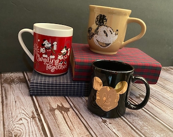 Vintage Mickey Mouse coffee mugs
