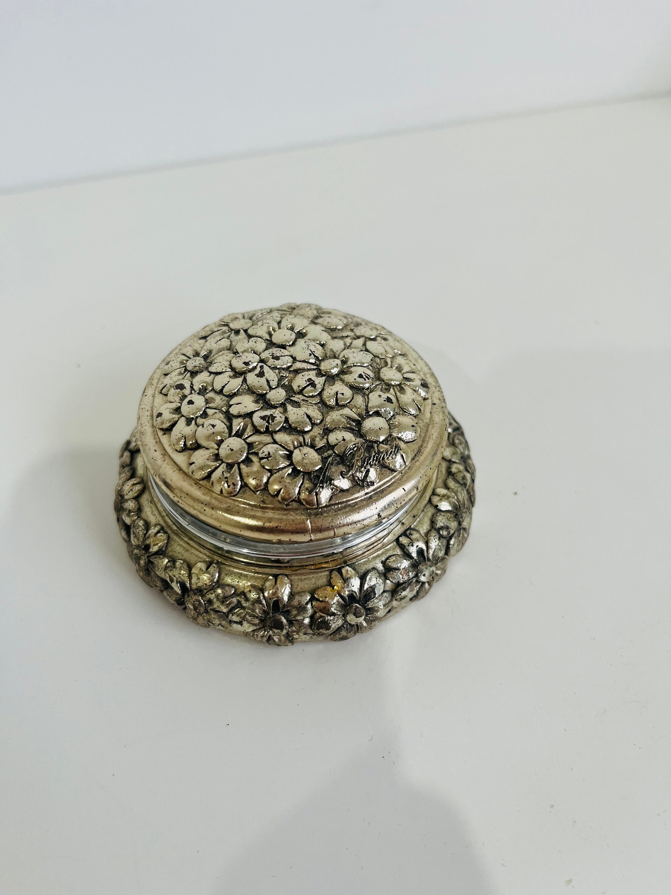Vintage Metal Trinket Box Alloy Trinket Box With Velvet Etsy Australia