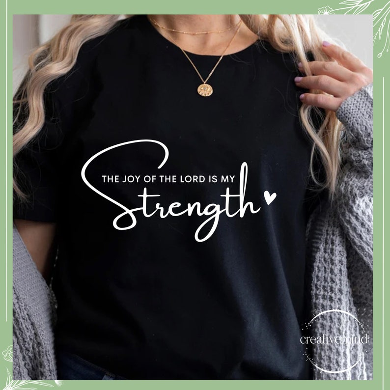 The Joy of the Lord Svg Bible Verse Svg God is My Strength - Etsy