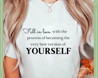 Self Love SVG, Inspirational Quote, Mental Health Affirmation (Digital Download)