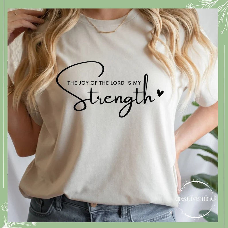 The Joy of the Lord Svg Bible Verse Svg God is My Strength - Etsy