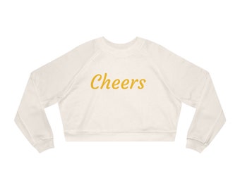 Cheers cropped sweatshirt