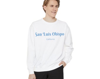 White San Luis Obispo Marine Style Sweatshirt
