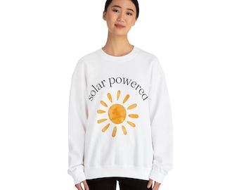 Solar Powered Crewneck Sweatshirt for your summer vacation
