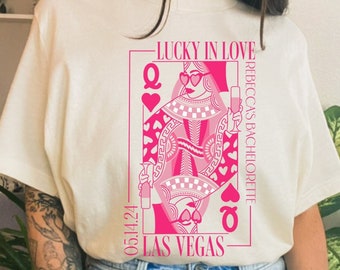 Las Vegas Bachelorette Shirt, Matching Bridesmaid Vegas Bach Shirts, Lucky In Love, Vegas Bride T-Shirt, Las Vegas Bach Tee, Vegas Wedding
