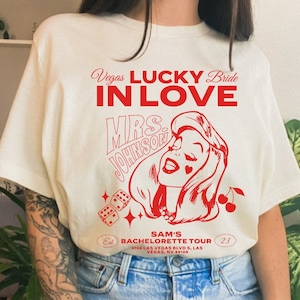 Lucky In Love Vegas Bride, Vegas Bachelorette, Vegas Bachelorette Camisas, Vegas Bachelorette Itinerario Fiesta, Las Vegas Bachelorette