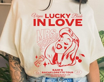 Lucky In Love Vegas Bride, Vegas Bachelorette, Vegas Bachelorette Shirts, Vegas Bachelorette Itinerary Party, Las Vegas Bachelorette