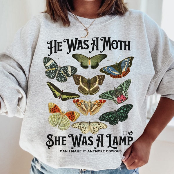 Moth Sweater, Avril Lavigne Skater Boy, Weirdcore, Goblincore Sweater, Coraline, Witch Clothes, Luna Moth, Dark Academia, Moth Shirt