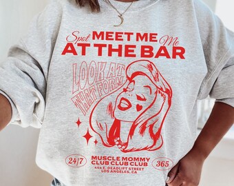 Barbell Muscle Mommy Club, Gym Sweater, Cute Pump Cover, Workout Clothes, Gym Rat Sweatshirt, Oversize Gym, Muscle Mommy Shirt, Gym Gift