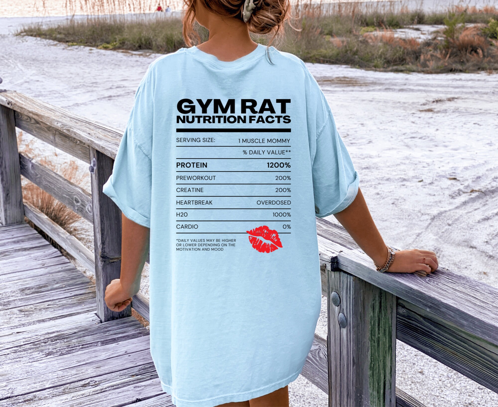 Gym Rat Nutrition Facts Muscle Mommy Gym Pump Cover Shirt Gym -  in  2023