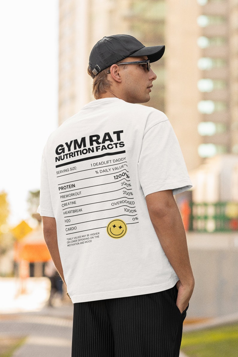 Gym Rat Nutrition Facts Deadlift Daddy Shirt, Gym Rat Gift ...