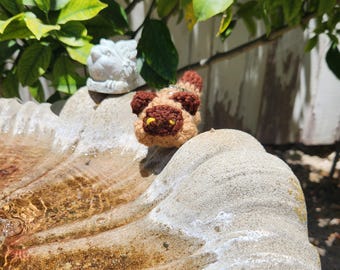 Handmade Tanuki Keychain: Good Luck Charm