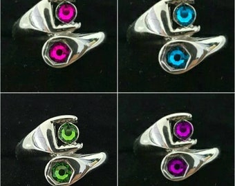 Wrench Ring with Swarovski Crystal Automotive Jewelry Mechanic Drift Girl Jewelry