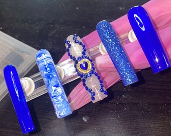 Sapphire Press Ons | Press On Nails