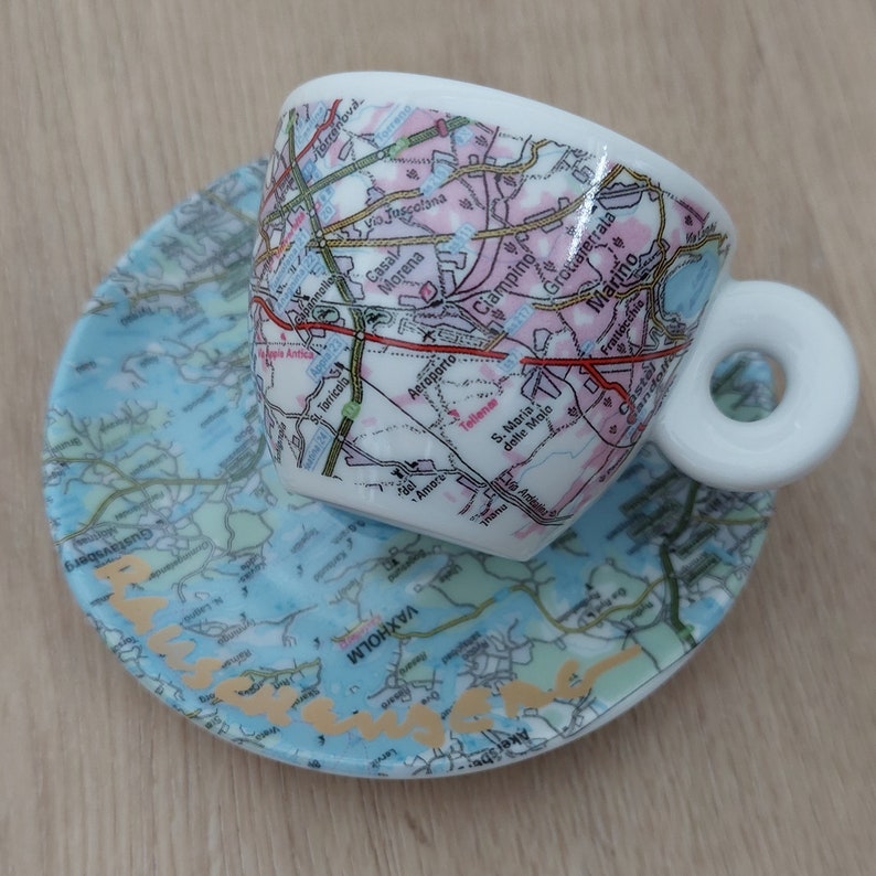 Rare Illy World City Collection1998robert Rauschenbergespresso Cup Roma and Saucer Stockholm