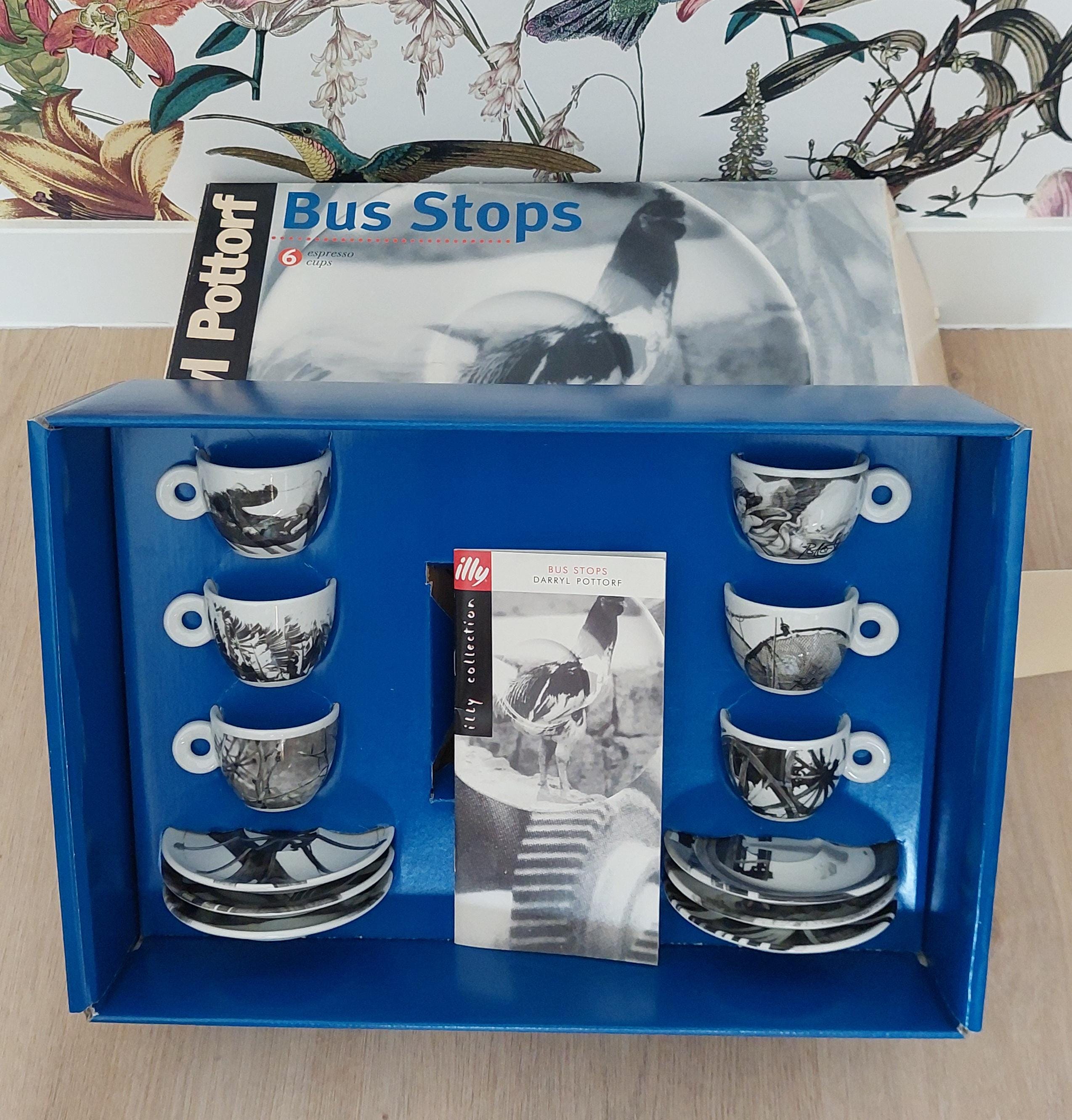 Set of 6 Vintage Illy Espresso Series 