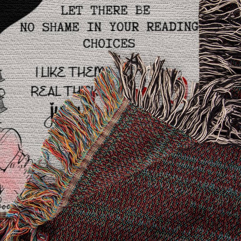 Smut Gift for Book Reader, Book Lover Woven Blanket, Bookish Gifts