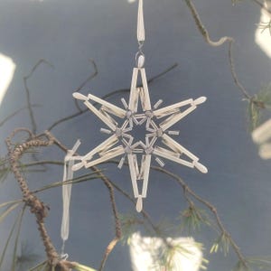 Weihnachtsstern Anhänger, Set aus 3 Sternen