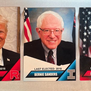 Political Trading Cards | Presidents, U.S. Senators, and Governors