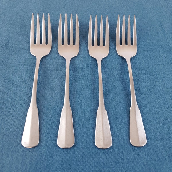 Oneida COLONIAL ARTISTRY Satin Stainless Salad Forks 6 1/8"~ Beautiful Vintage Pattern Flatware~ Distinction Deluxe ~ Sold in Sets of 3 or 4