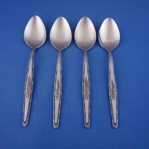 Interpur INR3 ~ Teaspoon 6 3/8" ~ Stainless ~ Beautiful Vintage Flatware ~ Sold in Sets of 4 ~ See Photos for Condition