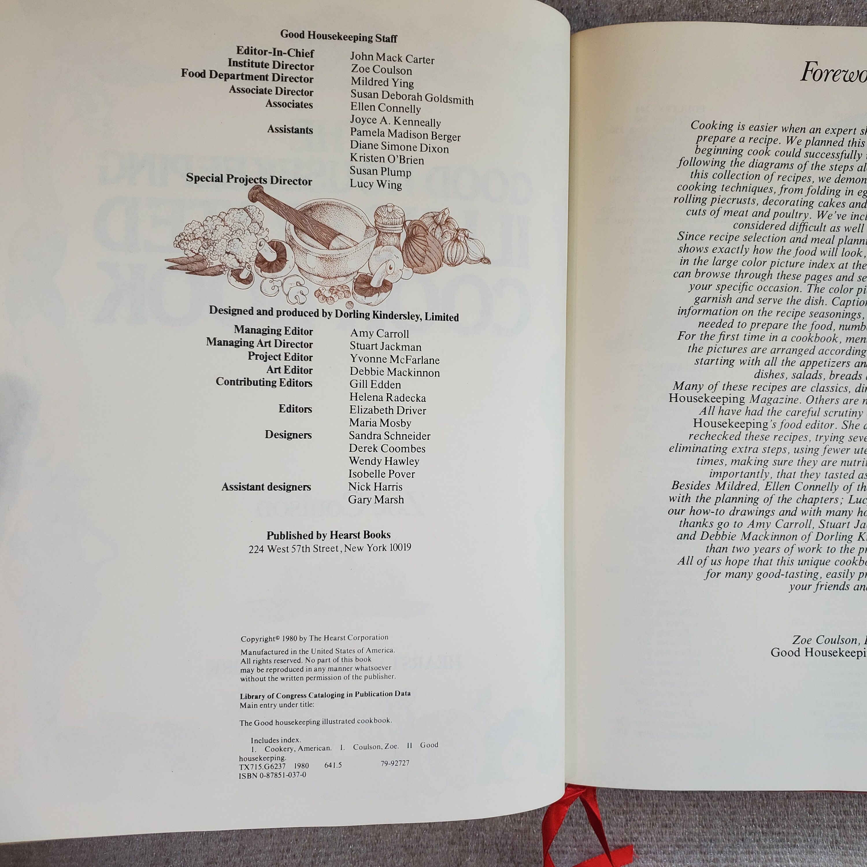 The Good Housekeeping Illustrated Cookbook Zoe Coulson 1980 Recipes