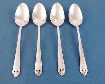 Holmes and Edwards LOVELY LADY ~ Teaspoon 6 1/8 " ~ 1937 Silverplate ~ Beautiful Vintage Flatware ~ Sold in sets of 4