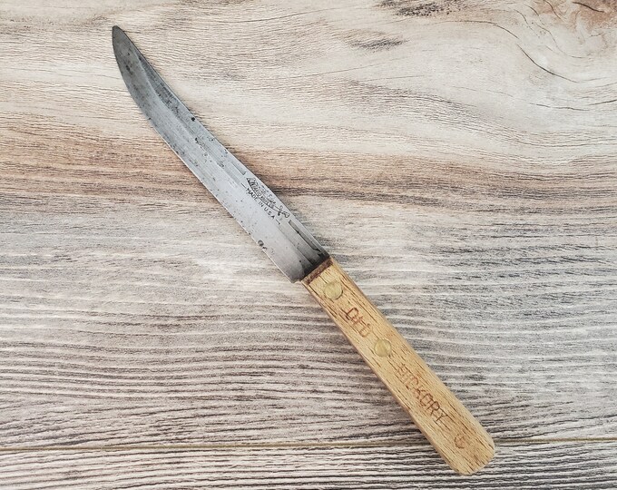 Vintage Ontario Knife Company Truedge Carbon Steel Paring Knife 4 5/8