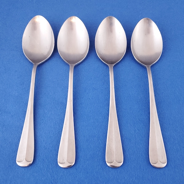 Present MT VERNON Stainless ~ Teaspoon 6" ~ Beautiful Vintage Flatware ~ Sold in Sets of 4