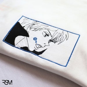 Inumaki Toge Jujutsu Kaisen Embroidered Apparel - Custom Thread Colors - Tshirt, Sweatshirt, Hoodie - Handcrafted Anime Design