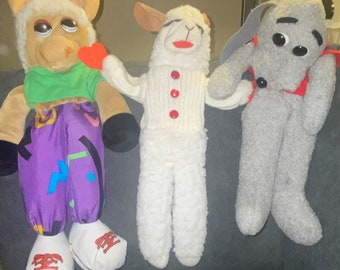 Lamb Chop and friends puppets Shari Lewis