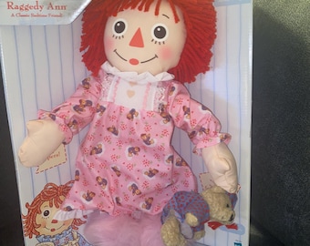 Bedtime Raggedy Ann-pop 43 cm (17 inch) Hasbro Nieuw in doos Klassieke Vriend