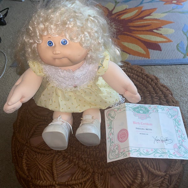Cabbage Patch Birth Certificate Etsy