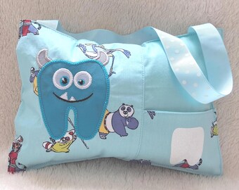 Personalized Tooth Fairy Pillow: Super Hero Design with Pocket