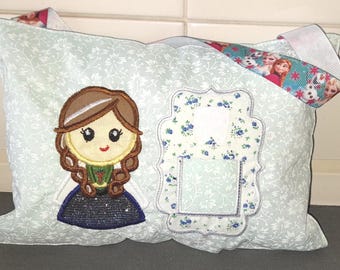 Personalized Girl Tooth Fairy Pillow with Pocket