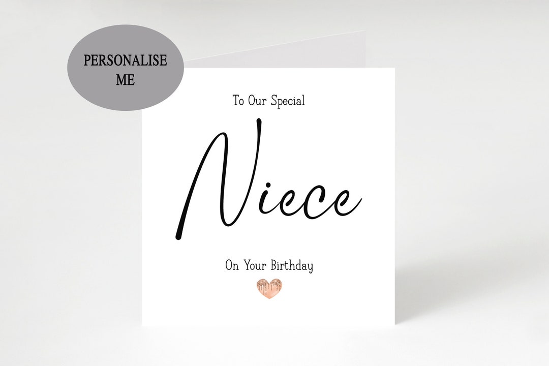 Niece Birthday Card | Greetings Card | Birthday Day Card for Her ...