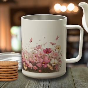 Travel Mug  | Thermal Coffee Mug with handle | Caravan Coffee Mug | Gift for her