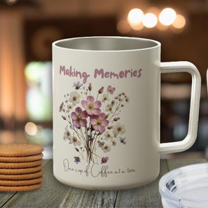 Travel Mug  | Thermal Coffee Mug with handle | Caravan Coffee Mug | Gift for her