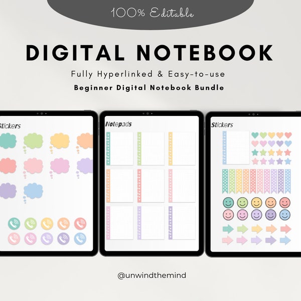 Onenote Bullet Journal Template Etsy Onenote Bullet Journal Template Etsy