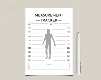 business plan checklist with swot analysis Printable Digital Weight Loss Worksheet To Track Body lMeasurements Boy/Girl/Men/Women Progress Tracker PDF