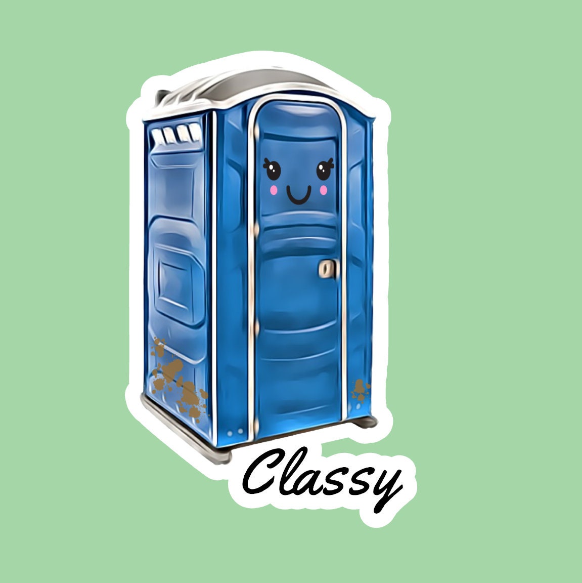 Porta Potty Classy Sticker Toilet Sticker Portapotty Etsy