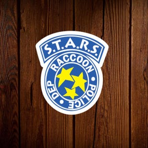 Raccoon City Police STARS Sticker, Resident Evil Gaming Art (2 Inch)